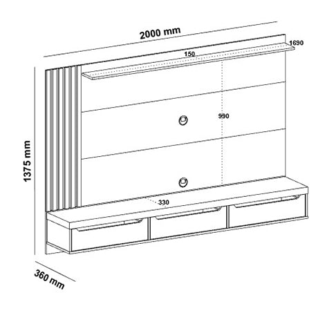 Painel até 75″